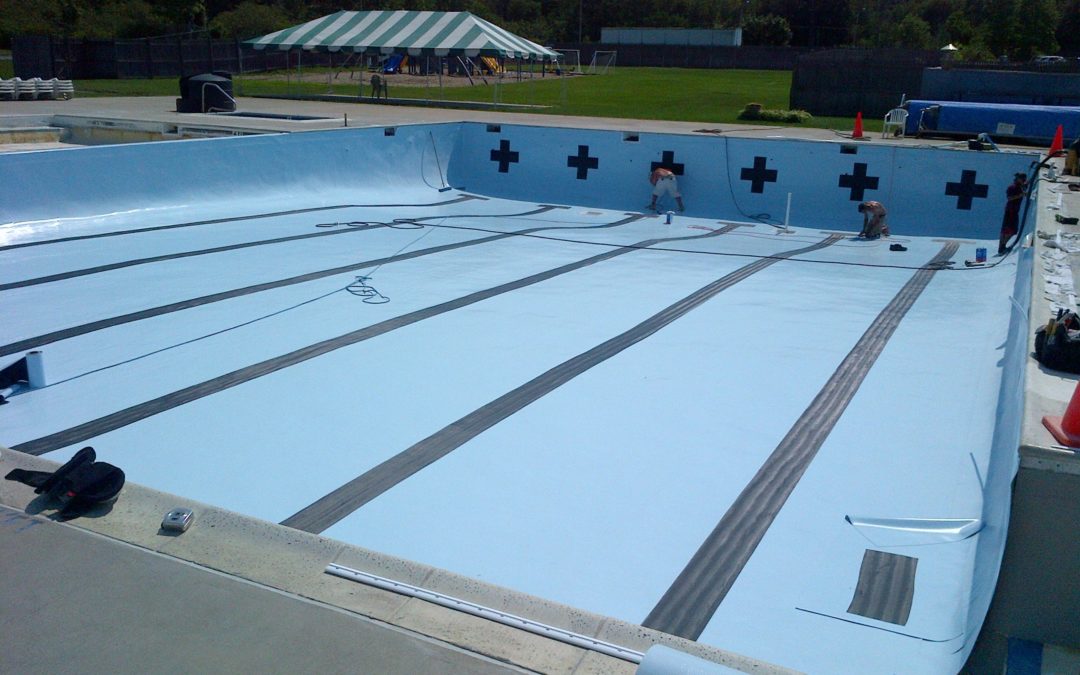 60 Mil PVC Commercial Pool Liner Replacement at the Cedardale Club
